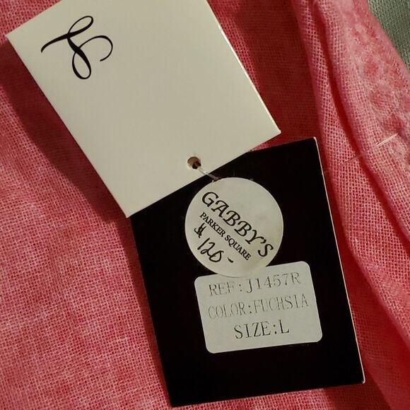 Luii pink button front blouse L New - Picture 9 of 9